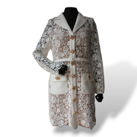 Vestido Self Portrait Renda Off White - 38