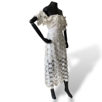 Vestido Self-Portrait Guipir Flores Brancas-40