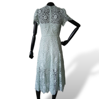 Vestido Self Portrait Rendado Azul Claro-40