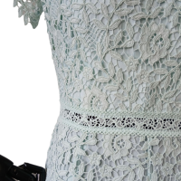 Vestido Self Portrait Rendado Azul Claro-40