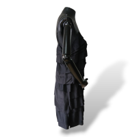 Vestido Stella McCartney Seda Preto Babado-36