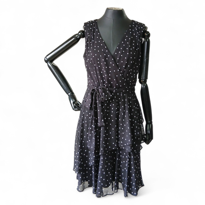 Vestido Tahari de Poá - 38 