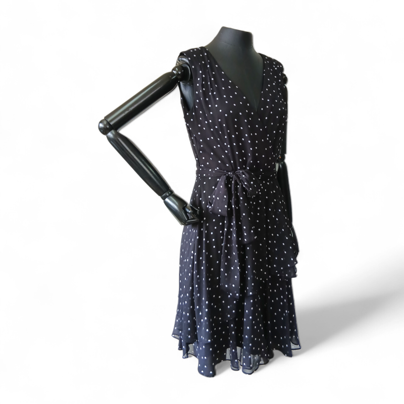 Vestido Tahari de Poá - 38 