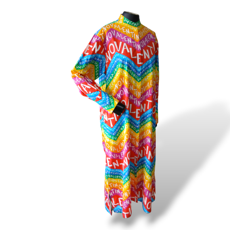 Vestido Valentino Chevron 24 Colorido - 36 