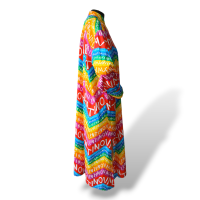 Vestido Valentino Chevron 24 Colorido - 36 