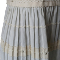 Vestido Red Valentino Off White Galonê - 38 Vestido Red Valentino Off White Galonê - 38