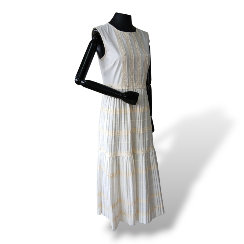 Vestido Red Valentino Off White Galonê - 38 