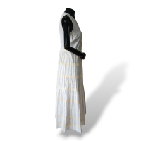 Vestido Red Valentino Off White Galonê - 38 Vestido Red Valentino Off White Galonê - 38