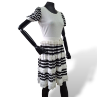 Vestido Valentino Branco e Preto-M
