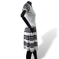 Vestido Valentino Branco e Preto-M