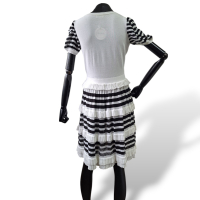 Vestido Valentino Branco e Preto-M