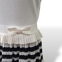 Vestido Valentino Branco e Preto-M