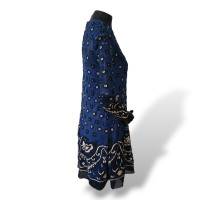 Vestido Red Valentino Tule Marinho Bordado - 38 