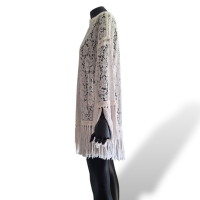 Vestido Valentino Off White com Franjas -38