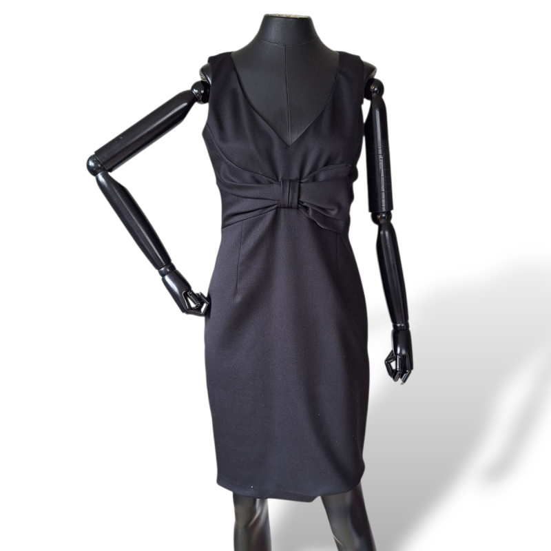 Vestido Valentino Preto com Laço-M