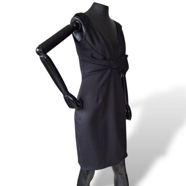 Vestido Valentino Preto com Laço-M