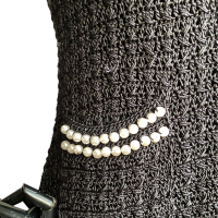 Vestido Vanessa Montoro Preto com Pérolas - P 