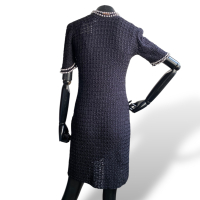 Vestido Vanessa Montoro Preto com Pérolas - P 