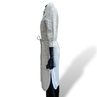 Vestido Verosenso em Couro Branco Cortado a Laser-38