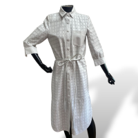 Vestido Verosenso em Couro Branco Cortado a Laser-38