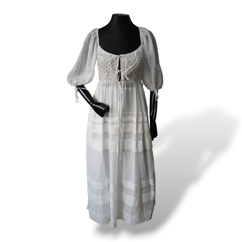 Vestido Wai Wai + Betina de Luca Branco - PP