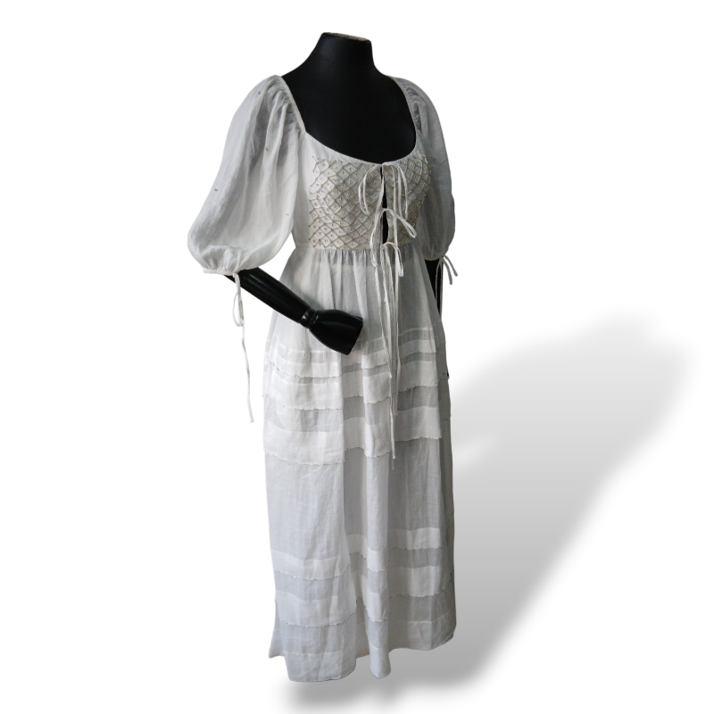 Vestido Wai Wai + Betina de Luca Branco - PP