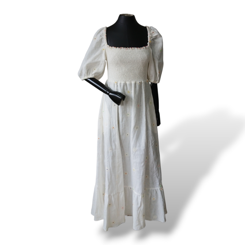 Vestido Wai Wai + Betina de Luca Branco - M 