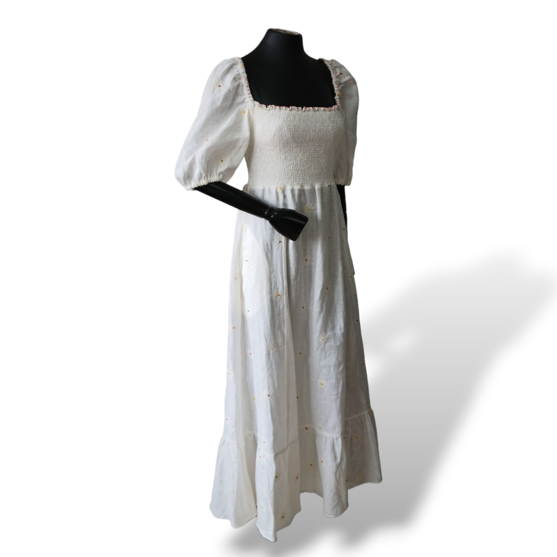 Vestido Wai Wai + Betina de Luca Branco - M 