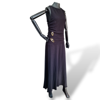 Vestido Cris Barros Preto Longo - 44