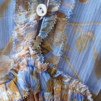 Vestido Zimmermann Lilás com Bege Curto-36