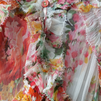 Vestido Zimmermann Florido Colorido Curto-36