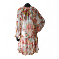 Vestido Zimmermann Florido Colorido Curto-36
