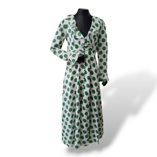Vestido Zimmermann Poá Verde - 36 