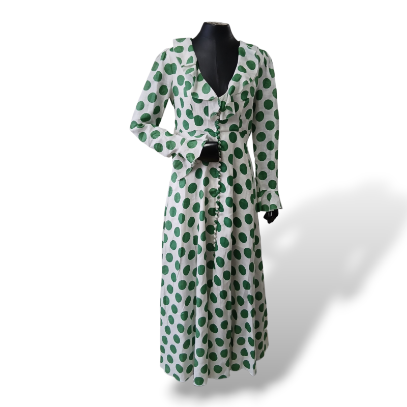 Vestido Zimmermann Poá Verde - 36 