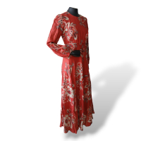 Vestido Zimmermann Linho Estampado - 38 Vestido Zimmermann Linho Estampado - 38