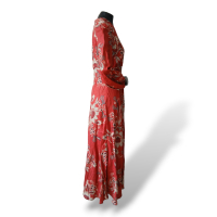 Vestido Zimmermann Linho Estampado - 38 Vestido Zimmermann Linho Estampado - 38