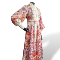 Vestido Zimmermann Florido de Linho 