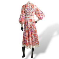 Vestido Zimmermann Florido de Linho 