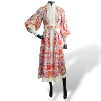 Vestido Zimmermann Florido de Linho 