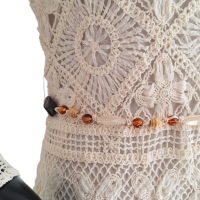 Vestido Zimmermann Off White com Franjas - 40