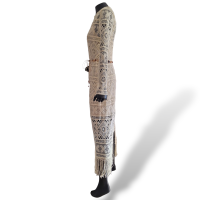 Vestido Zimmermann Off White com Franjas - 40