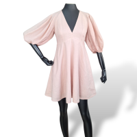 Vestido Zimmermann em Linho Rosa-36