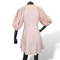 Vestido Zimmermann em Linho Rosa-36