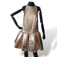 Vestido Zimmermann Dourado-36