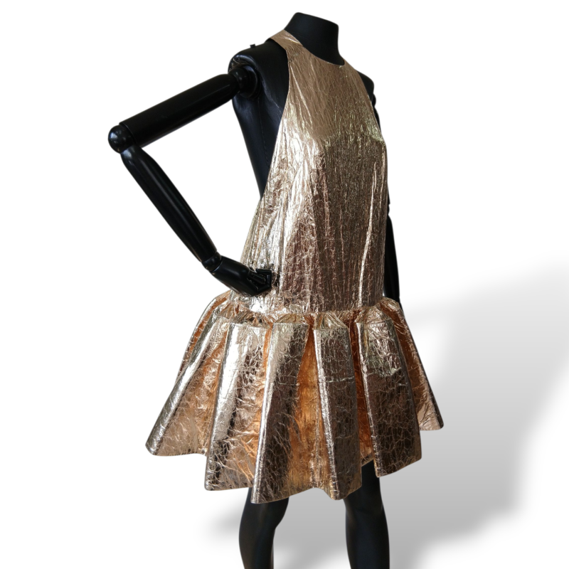 Vestido Zimmermann Dourado-36