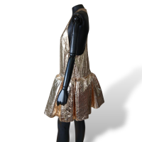 Vestido Zimmermann Dourado-36