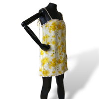 Vestido Zimmermann Wonderland Shell-Trim Amarelo-36