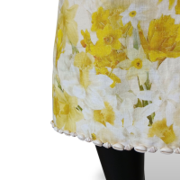 Vestido Zimmermann Wonderland Shell-Trim Amarelo-36