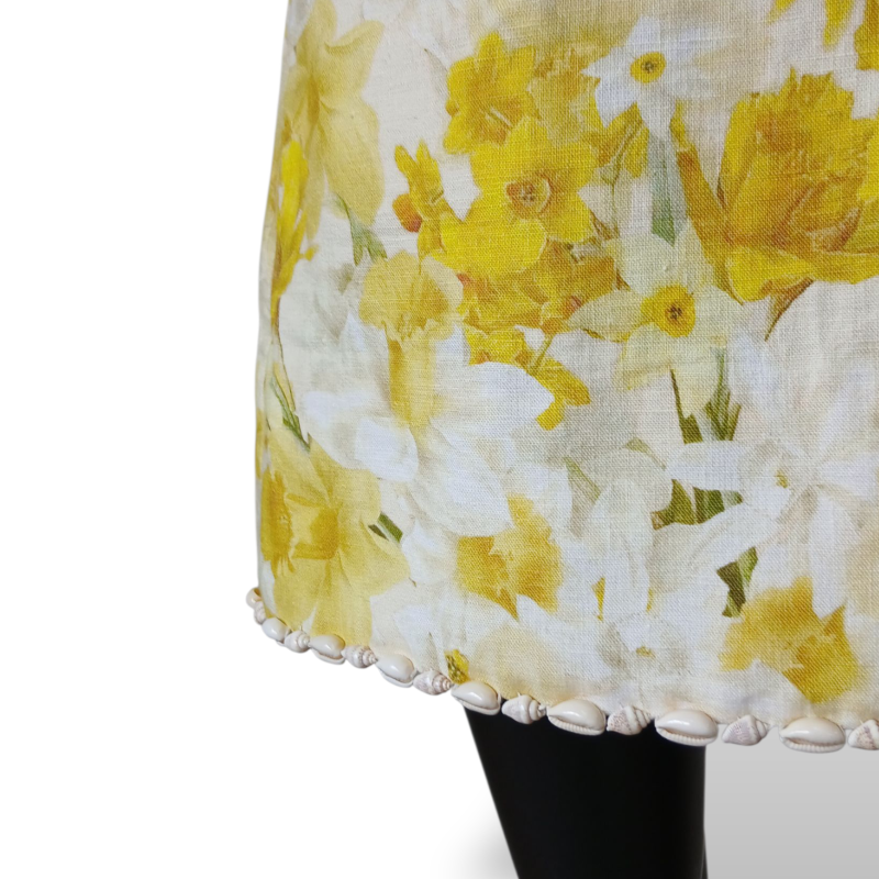 Vestido Zimmermann Wonderland Shell-Trim Amarelo-36