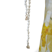 Vestido Zimmermann Wonderland Shell-Trim Amarelo-36